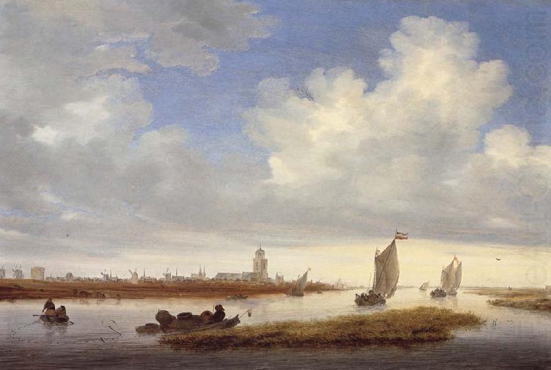 RUYSDAEL, Salomon van A View of Deventer china oil painting image
